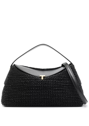 TOTEME T-Lock woven tote bag - Black
