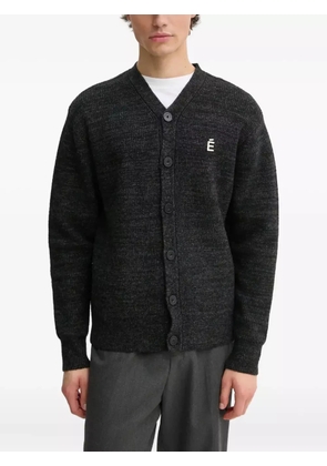 Études Studio buttoned logo cardigan - Grey