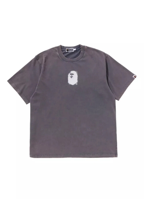A BATHING APE® face-logo graphic T-shirt - Grey