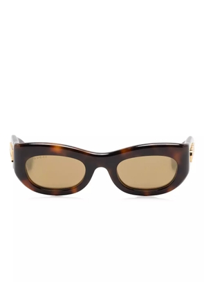 Gucci Eyewear tortoiseshell-effect sunglasses - Brown
