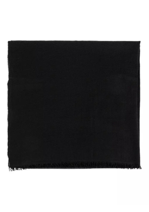 ISABEL MARANT frayed-edge cashmere scarf - Black
