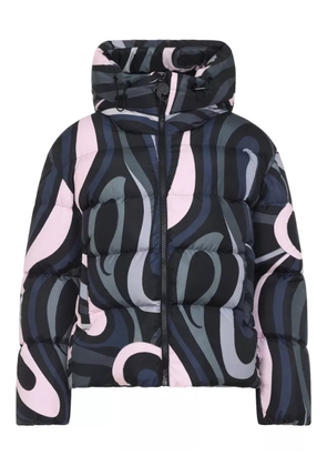 PUCCI Iride-print puffer jacket - Black