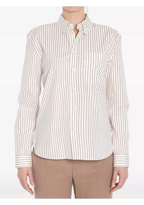 Saint Laurent striped shirt - Neutrals