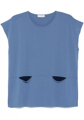 Le Tricot Perugia short-sleeve top - Blue