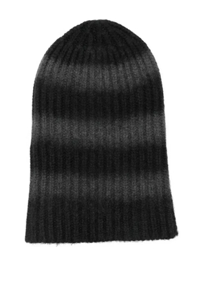 HURRAY ribbed cashmere beanie - Black