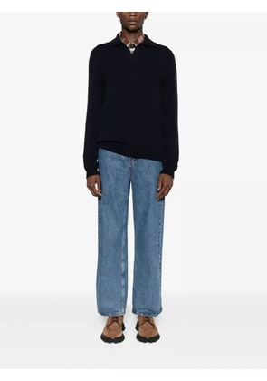 SCAGLIONE collared sweater - Blue