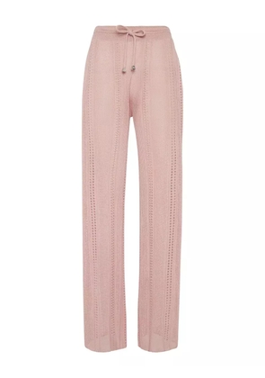 Philipp Plein knitted flared trousers - Pink
