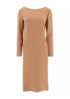 Elie Saab ruffled open-back dress - Neutrals