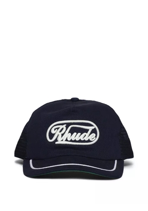 RHUDE logo-embroidered trucker hat - Blue