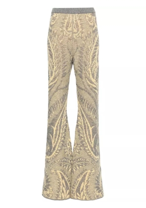 ETRO patterned-intarsia trousers - Grey