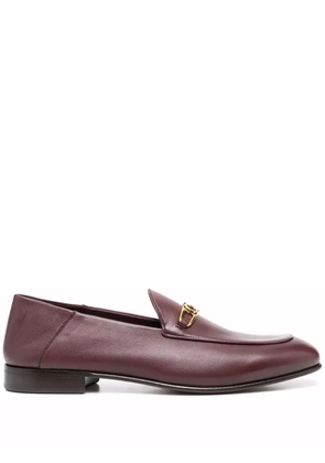 Ferragamo Melbourne Gancini-buckle loafers - Red