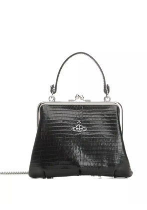 Vivienne Westwood croco-embossed mini bag - Black
