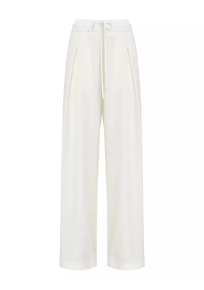 Gloria Coelho pleated drawstring trousers - White