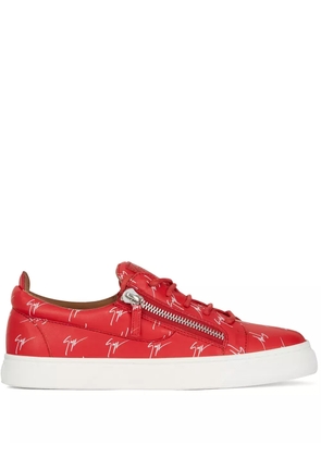 Giuseppe Zanotti Kriss logo low-top sneakers - Red