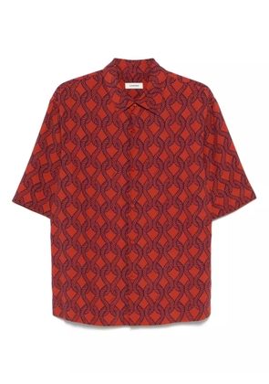 SANDRO printed shirt - Orange