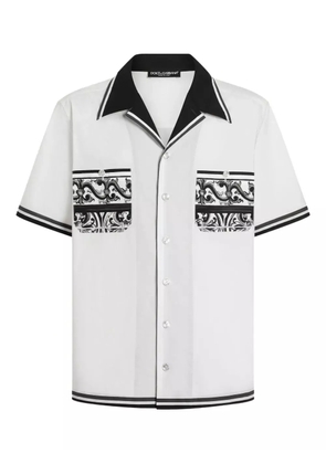 Dolce & Gabbana Majolica-print shirt - White