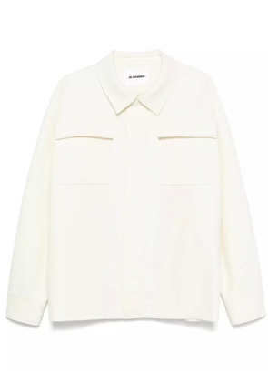 Jil Sander felted shirt - Neutrals