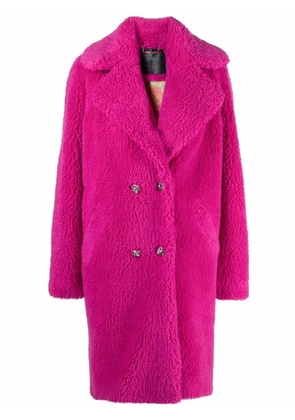 Philipp Plein Iconic long shaggy coat - Pink