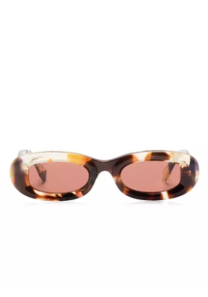 Gucci Eyewear oval-frame sunglasses - Brown
