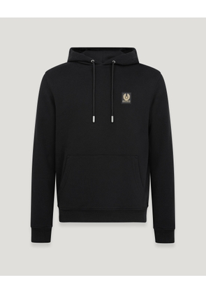 Belstaff Hoodie Men's Cotton Fleece Black Size XL