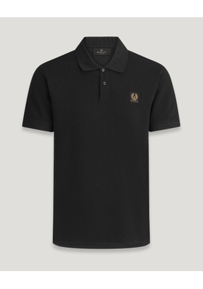 Belstaff Polo Men's Cotton Pique Black Size M