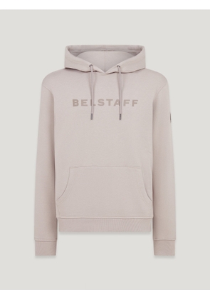 Belstaff Signature Hoodie Men's Cotton Fleece Pumice Size M