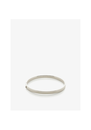 Womens Monica Vinader Essential Sterling-Silver Bangle Bracelet