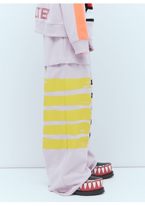 Walter Van Beirendonck Adjustable Length Track Pants - Man Track Pants Lilac L