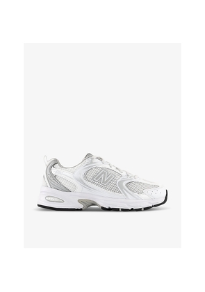 Womens New Balance Mr530 Logo-Embossed Leather and Mesh Low-Top Trainers