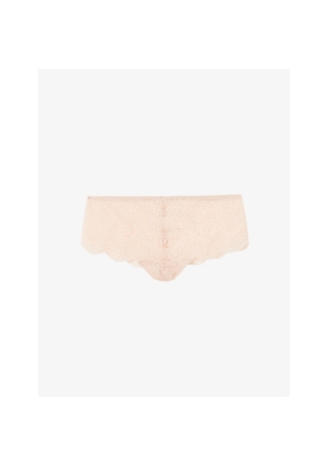 Womens Simone Perele Karma Scallop-Trim Mid-Rise Stretch-Lace Briefs