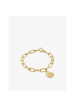 Womens Monica Vinader Id 18ct Yellow Gold-Plated Vermeil Sterling Silver Charm Bracelet