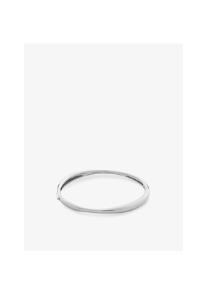 Womens Monica Vinader Nura Reef Irregular-Shape Sterling-Silver Bangle