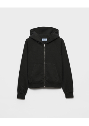 Cotton zipper hoodie