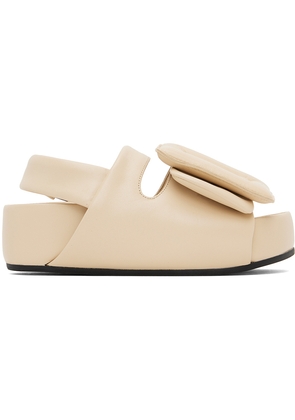BOYY Beige Puffy Platform Sandal
