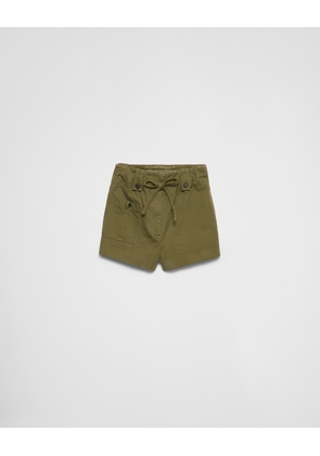 Washed chevron shorts