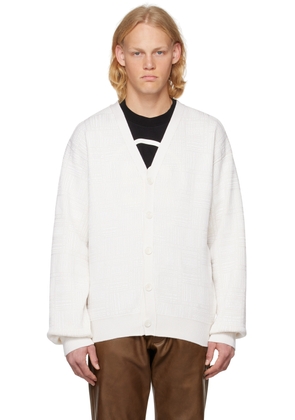 VTMNTS Off-White Printed Cardigan