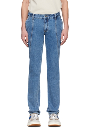 ADER error Blue Paneled Jeans