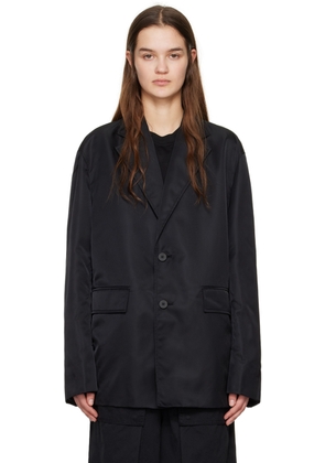 WOOYOUNGMI Black Single-Breasted Blazer