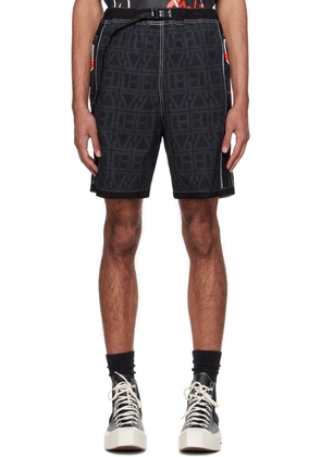 DEVÁ STATES Black Cinch Belt Shorts