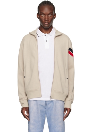 Moncler Beige Zip Up Track Jacket