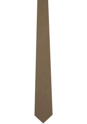 AURALEE Khaki Washed Finx Twill Tie
