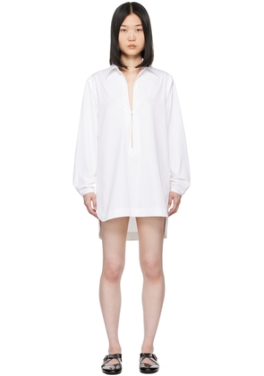 ALAÏA White Tunic Minidress