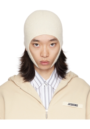 JACQUEMUS Off-White La Casa 'La capuche Gros Grain' Beanie