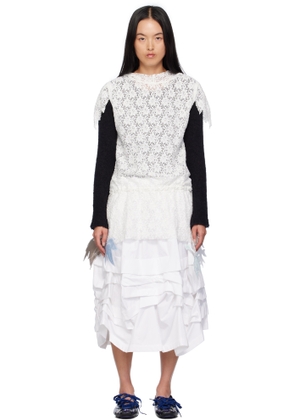 VeniceW White Garden Minidress
