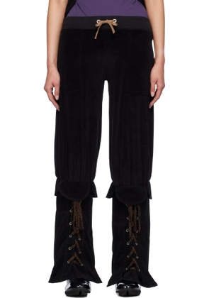 VeniceW Black Hi-Top Lounge Pants