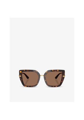 Womens Dolce & Gabbana Dg4474 Cat-Eye Tortoiseshell Acetate Sunglasses