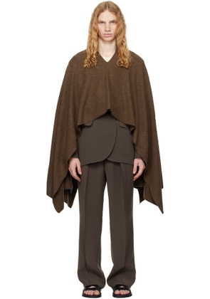 RAINMAKER KYOTO Brown Stole Poncho