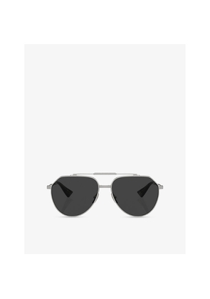 Dolce & Gabbana Dg2302 Aviator-Frame Metal Sunglasses
