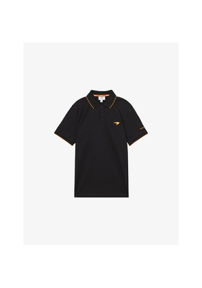 Mens Reiss x Mclaren Crypto Logo-Embroidered Cotton Polo Shirt