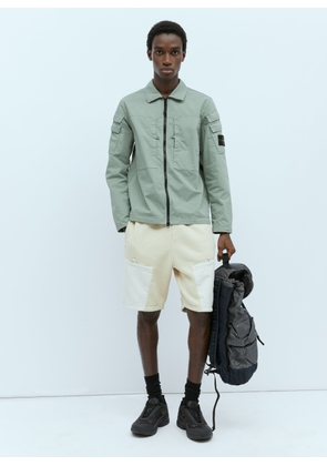 Stone Island Fleece Track Shorts - Man Shorts Cream M